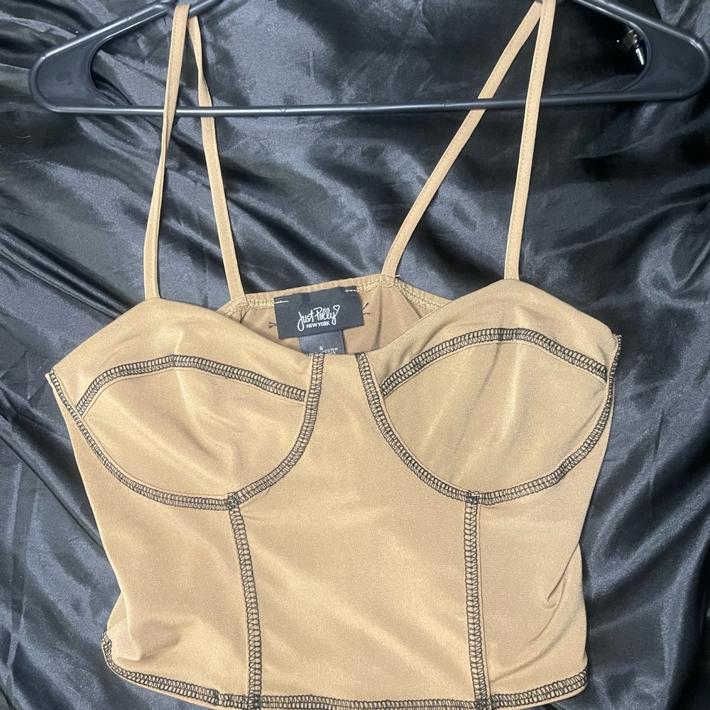 Brown tank top